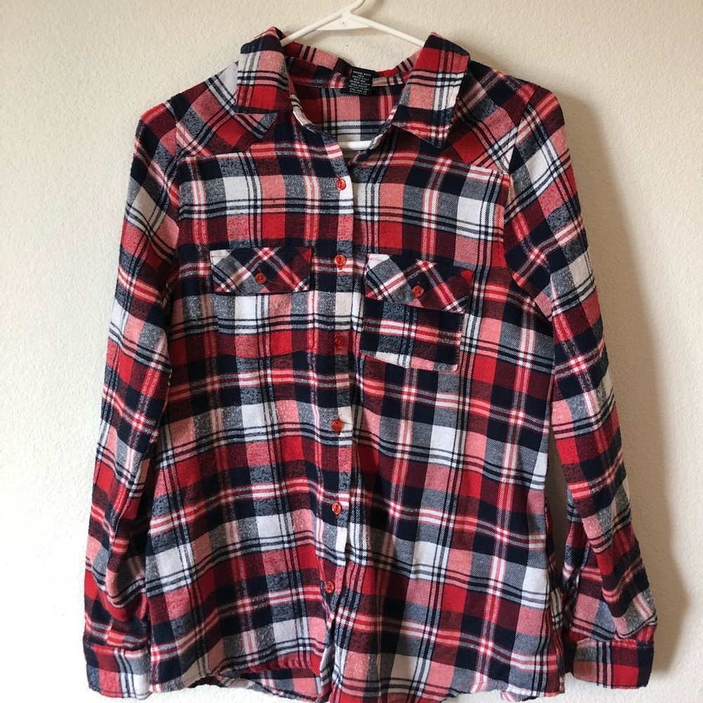 Plaid flannel shirt
